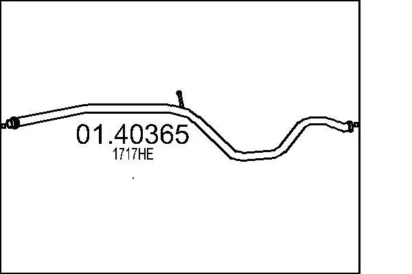 Exhaust Pipe MTS 01.40365