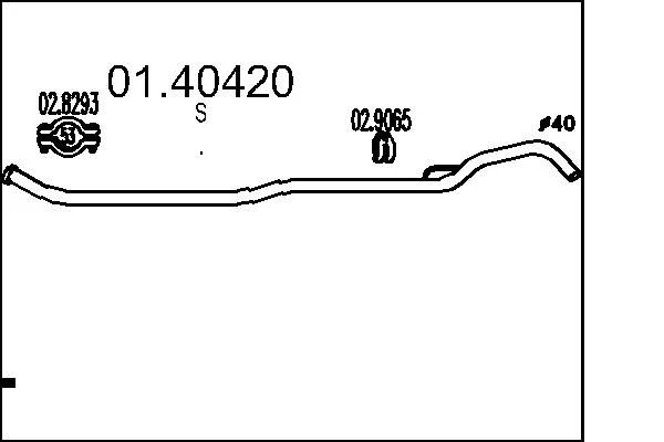 Exhaust Pipe MTS 01.40420
