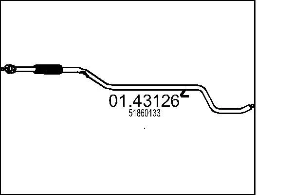 Exhaust Pipe MTS 01.43126