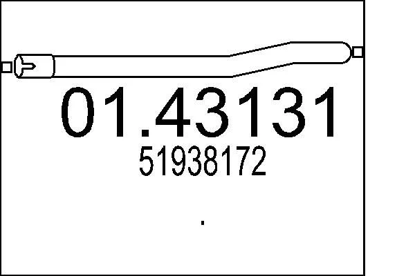 Izpušna cev MTS 01.43131