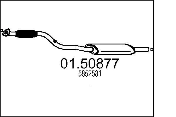 Sredinski dušilec zvoka MTS 01.50877
