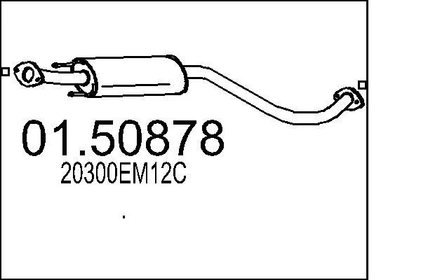 Sredinski dušilec zvoka MTS 01.50878