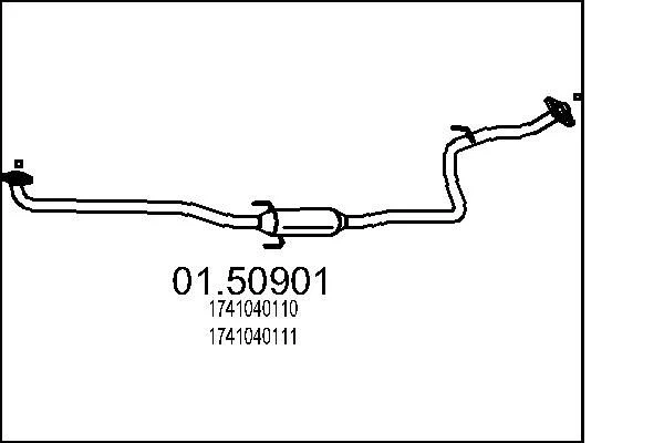 Centre Muffler MTS 01.50901