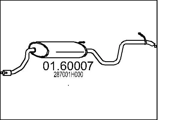Zadnji dušilec zvoka MTS 01.60007