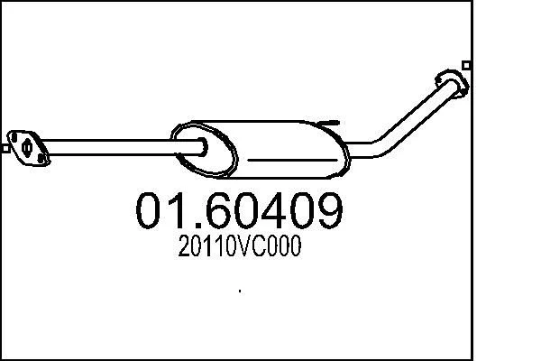 Zadnji dušilec zvoka MTS 01.60409