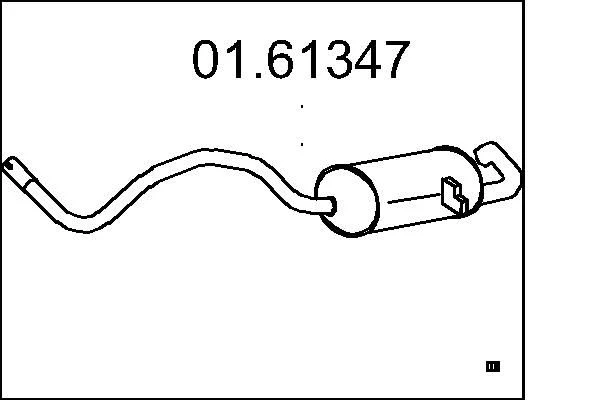 Zadnji dušilec zvoka MTS 01.61347