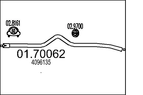 Exhaust Pipe MTS 01.70062