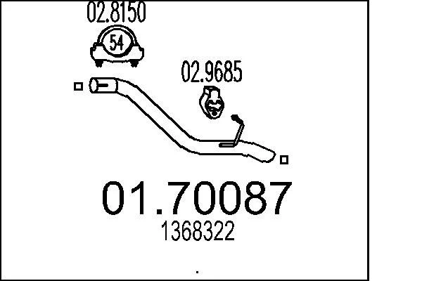 Exhaust Pipe MTS 01.70087