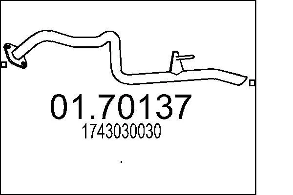 Exhaust Pipe MTS 01.70137