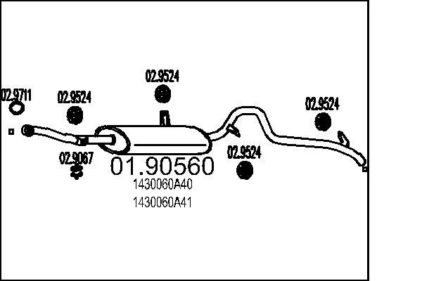 Rear Muffler MTS 01.90560