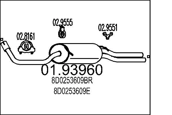Rear Muffler MTS 01.93960