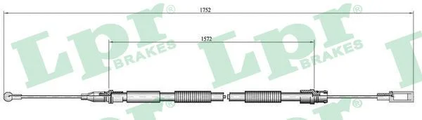 Cable Pull, parking brake LPR C0007B