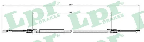 Cable Pull, parking brake LPR C0059B