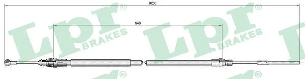 Cable Pull, parking brake LPR C0130B