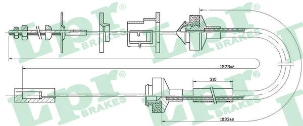 Cable Pull, clutch control LPR C0145C