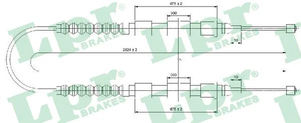 Cable Pull, parking brake LPR C0175B