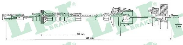 Cable Pull, clutch control LPR C0218C