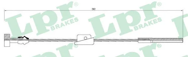 Cable Pull, parking brake LPR C0231B