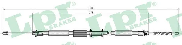 Cable Pull, parking brake LPR C0342B