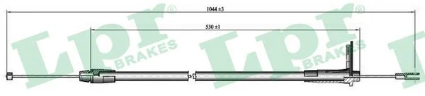Cable Pull, parking brake LPR C0415B