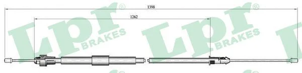Cable Pull, parking brake LPR C0466B