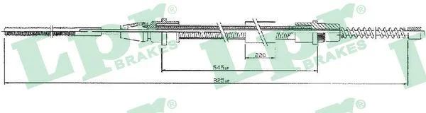 Cable Pull, parking brake LPR C0633B