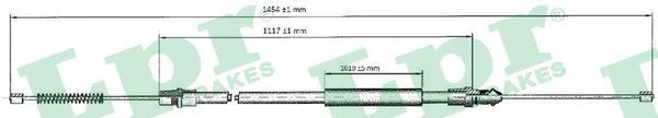 Cable Pull, parking brake LPR C0692B