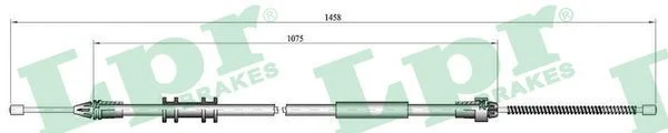 Cable Pull, parking brake LPR C0703B