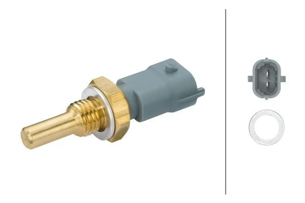 Senzor, temperatura olja HELLA 6PT 009 107-611