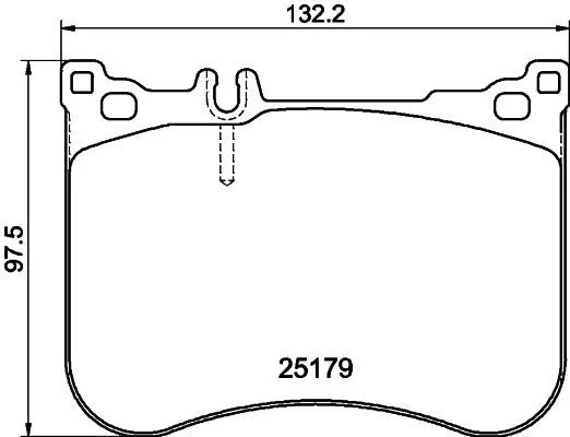 Komplet zavornih oblog, kolutna zavora HELLA 8DB 355 020-581