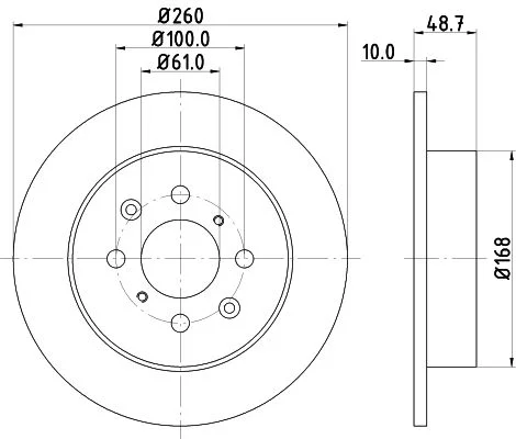 Zavorni disk HELLA 8DD 355 110-331