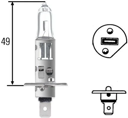 Žarnica, žaromet HELLA 8GH 002 089-153