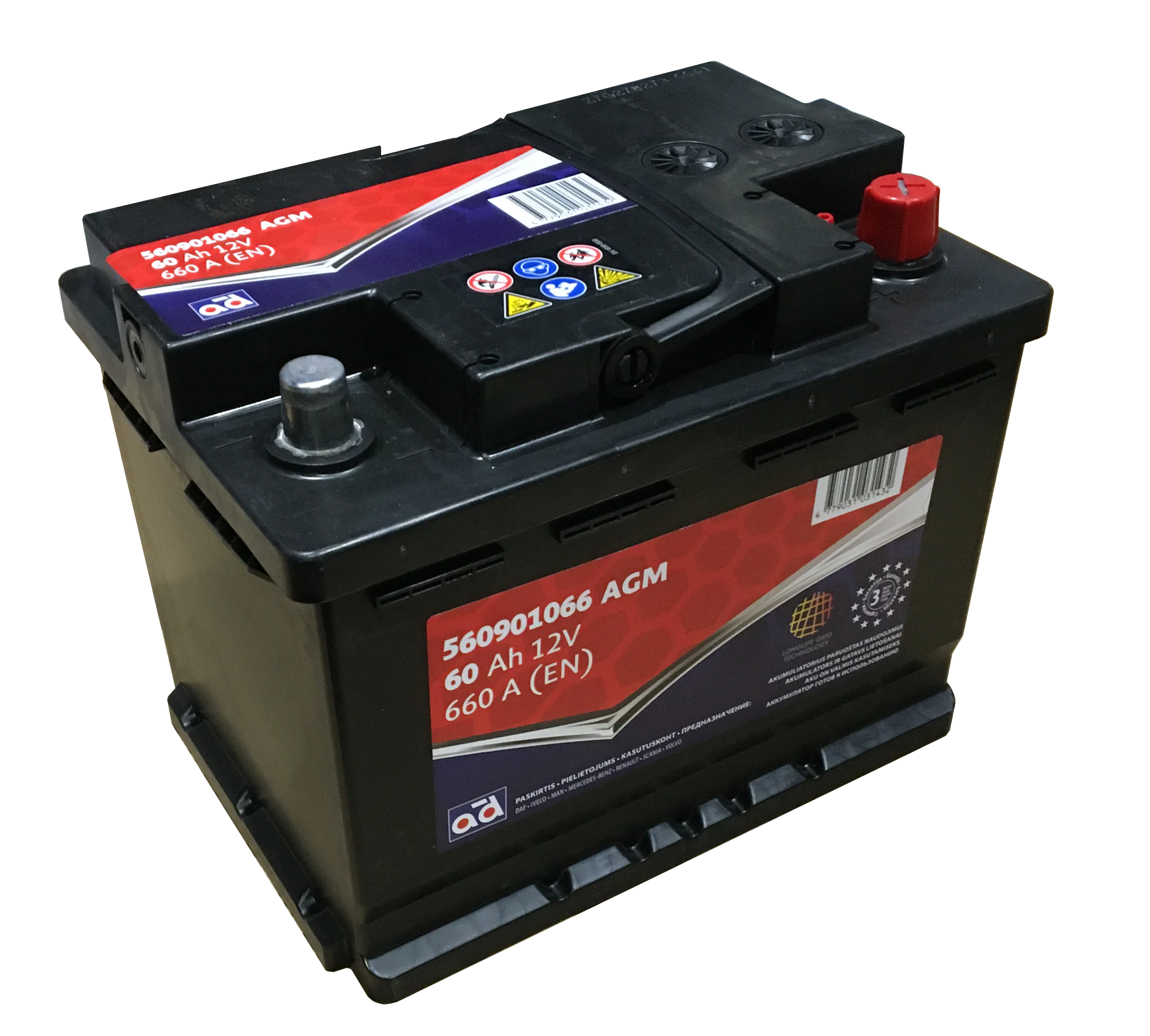 Starter Battery AD 560901066 AD AGM
