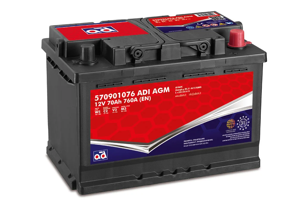 Starter Battery AD 570901076 ADI AGM