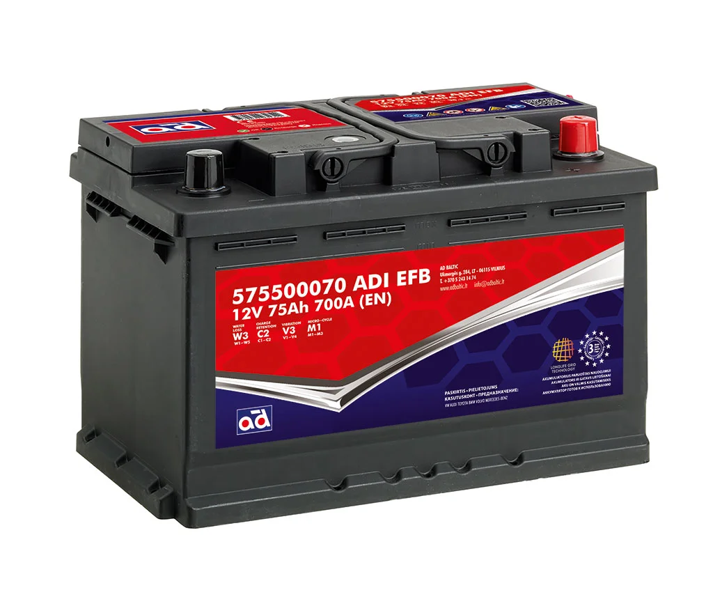 Starter Battery AD 575500070 ADI EFB
