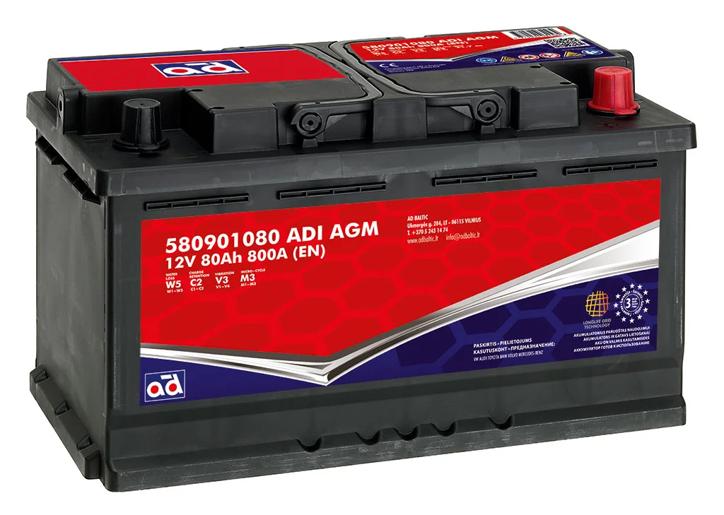 Zagonska baterija AD 580901080 ADI AGM
