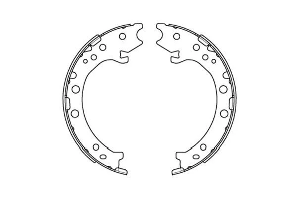 Komplet zavornih čeljusti, parkirna zavora Kavo Parts KBS-2903