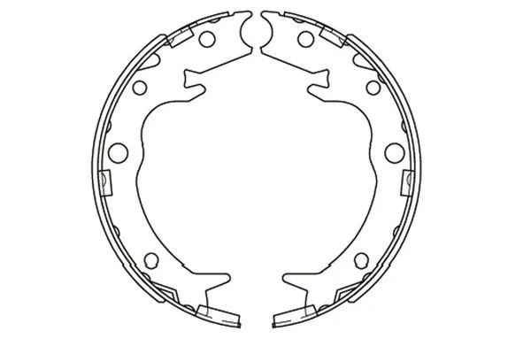 Komplet zavornih čeljusti, parkirna zavora Kavo Parts KBS-2908