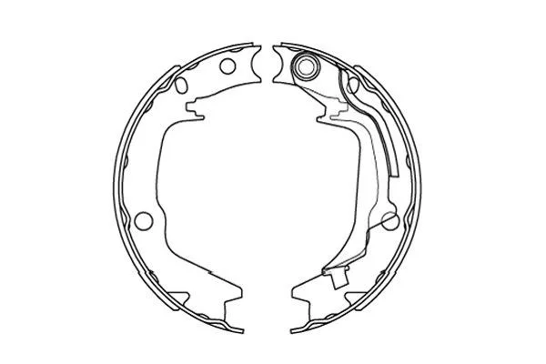 Komplet zavornih čeljusti, parkirna zavora Kavo Parts KBS-3415