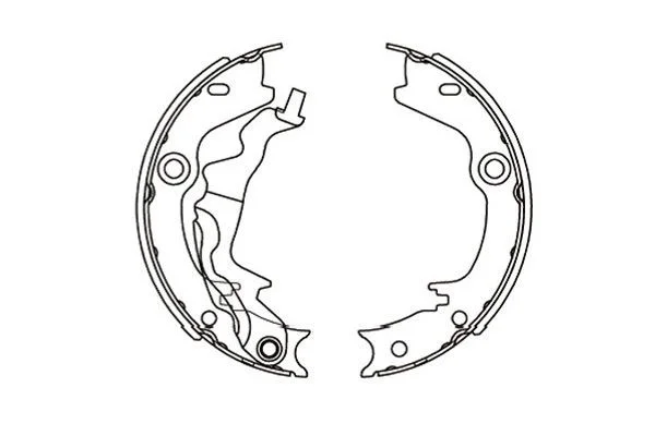 Komplet zavornih čeljusti, parkirna zavora Kavo Parts KBS-3416