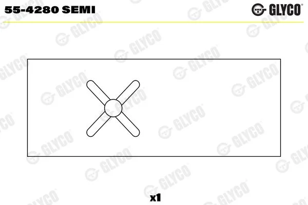 Small End Bushes, connecting rod GLYCO 55-4280SEMI