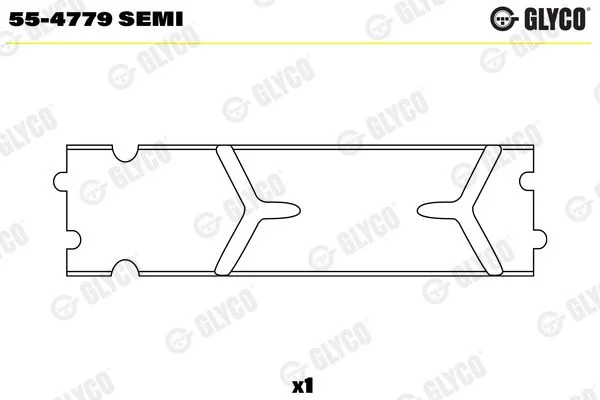 Small End Bushes, connecting rod GLYCO 55-4779 SEMI