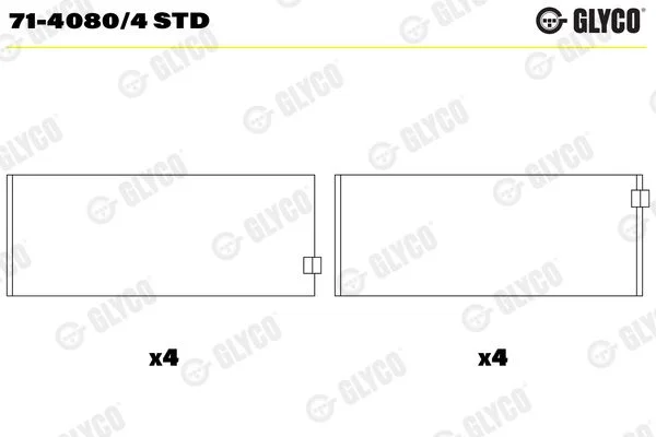 Švaistiklio indėklas GLYCO 71-4080/4 STD