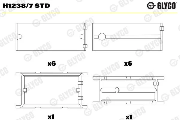 Alkūninio veleno indėklas GLYCO H1238/7 STD