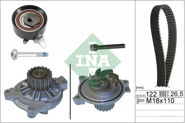 Water Pump & Timing Belt Kit INA 530 0175 31