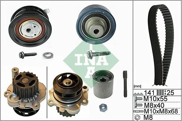 Water Pump & Timing Belt Kit INA 530 0361 31