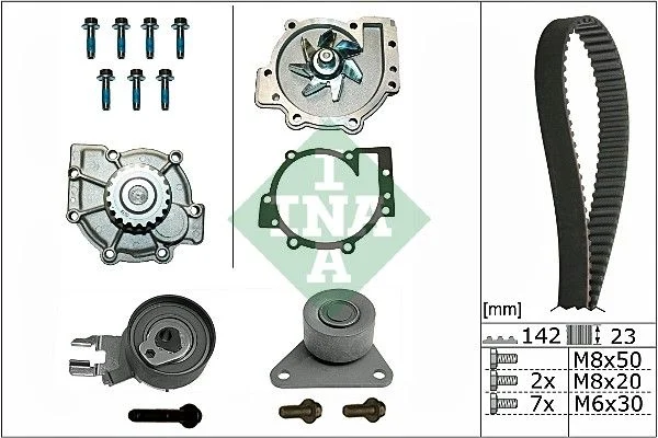 Water Pump & Timing Belt Kit INA 530 0467 30