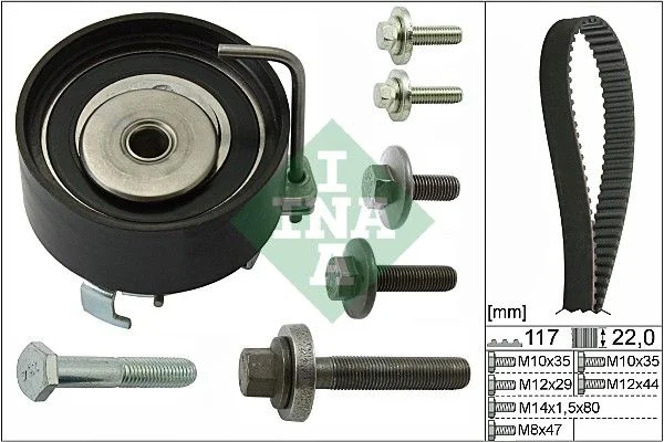 Komplet zobatega jermena INA 530 0495 10