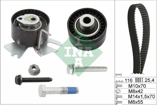 Komplet zobatega jermena INA 530 0558 10