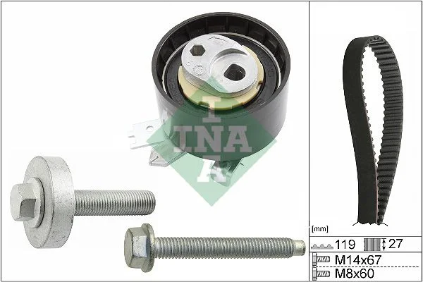Komplet zobatega jermena INA 530 0607 10